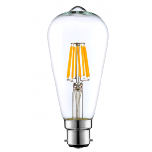 Westlite Lamp - ST58 Clear 6.5W B22 Dimmable